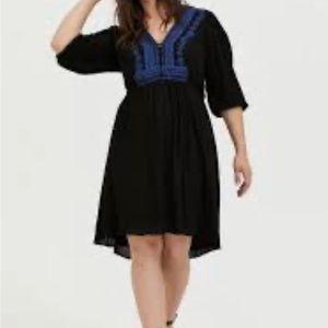 Black Boho Dress Torrid Size 6
